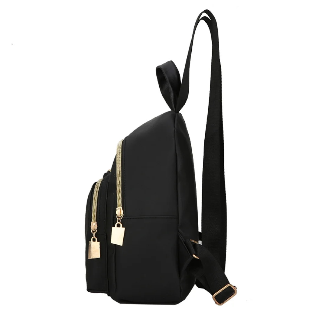 Mini sac à dos en nylon imperméable, léger et réglable, parfait pour vos essentiels