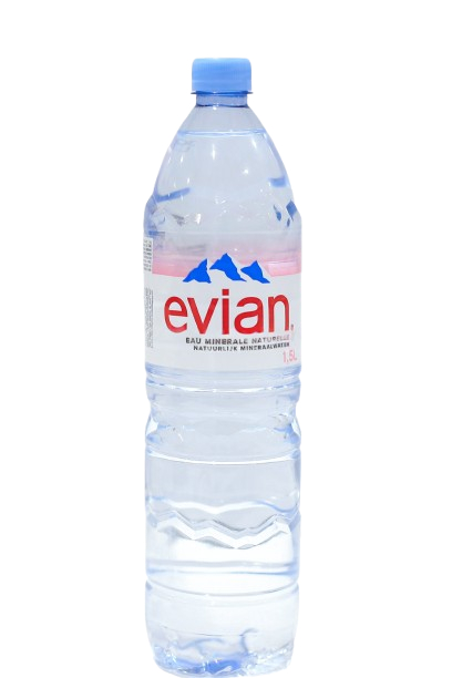 Eau de source naturelle Evian – Bouteille 1,5 L