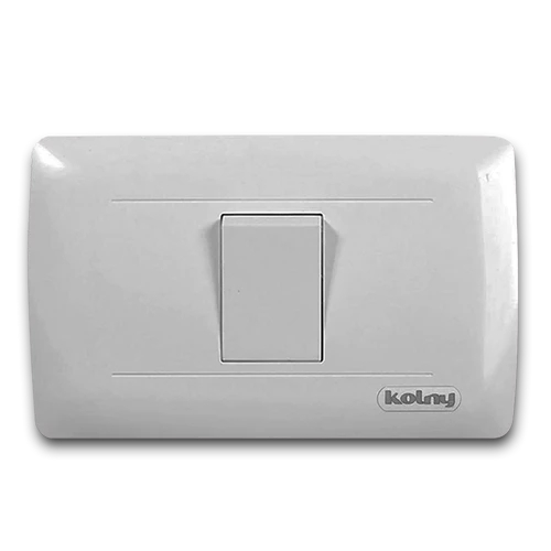 Interrupteur simple mural 3 voies Kolny – Blanc, 10A-16A