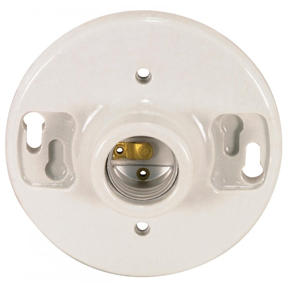 Support lampe plafond Zatco 90-445 – Keyless, porcelaine blanche