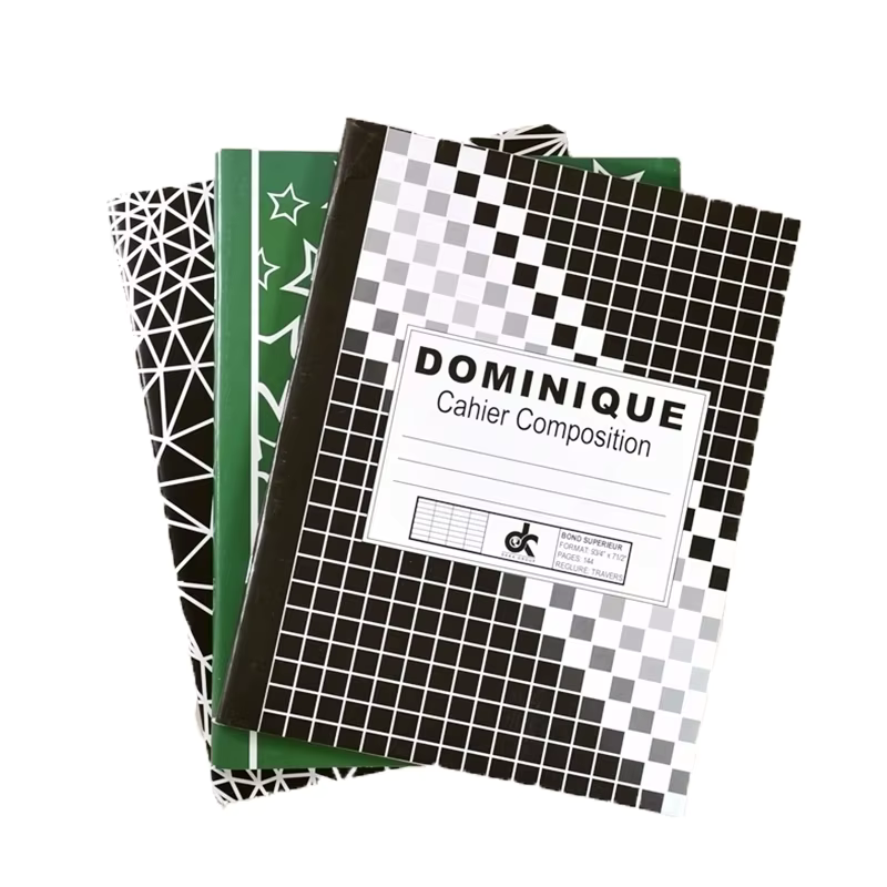 Cahier Dominique de 144 pages au format 24,7 × 19 cm, idéal pour les élèves…