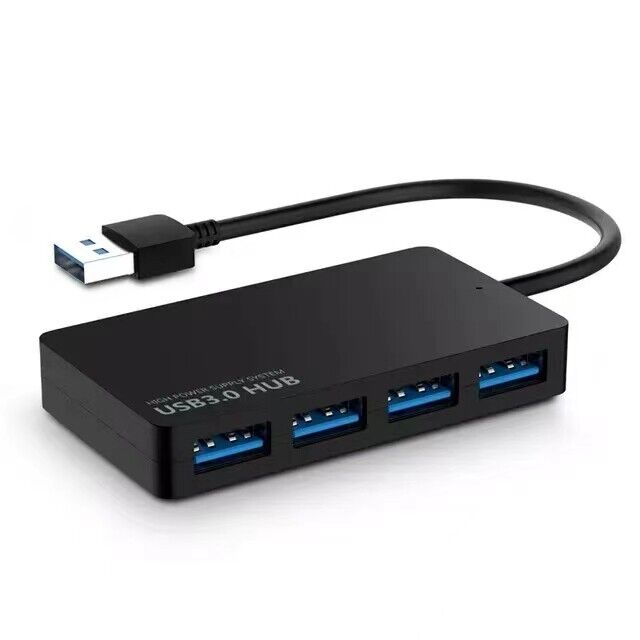 Hub USB 3.0 4 Ports Haute Vitesse pour PC et Laptop