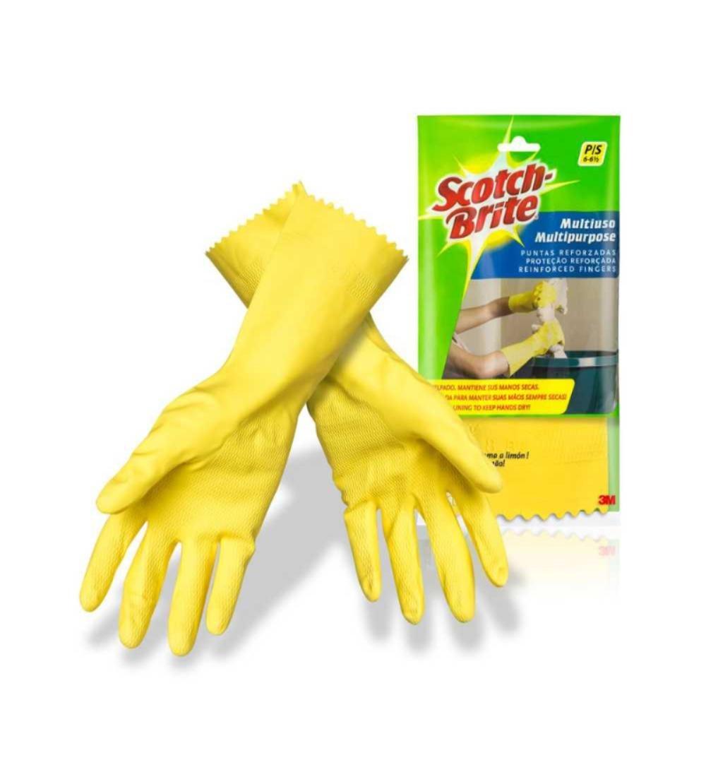 Gants de Ménage en Latex Jaunes Réutilisables – Gants de Protection Haute Résistance pour Nettoyage,