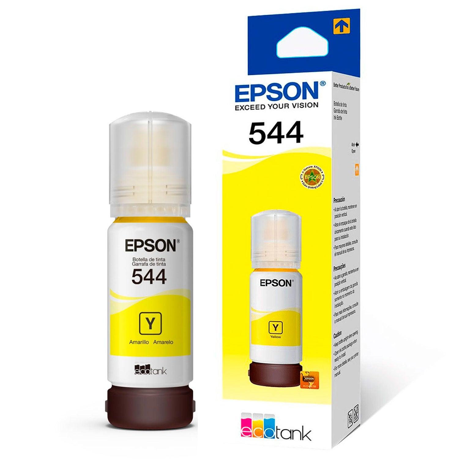 Encre Epson 544 Jaune Originale pour Imprimante EcoTank